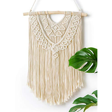 Mkono Boho Macrame Wall Hanging 17" W X 24" L