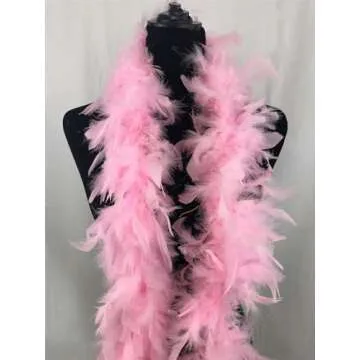 JICASTO Colorful Feather Boas, 6.6ft Feather Boa for Women for Dancing Wedding Party Halloween,with ...