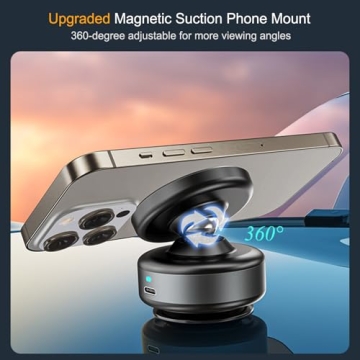 360° Adjustable Electric Magnetic Phone Holder