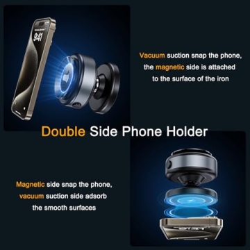 360° Adjustable Electric Magnetic Phone Holder