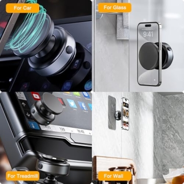 360° Adjustable Electric Magnetic Phone Holder