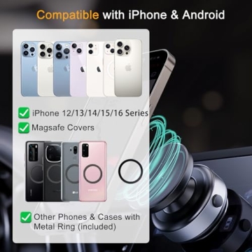 360° Adjustable Electric Magnetic Phone Holder
