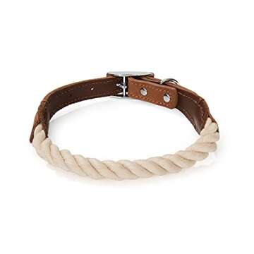 Mile High Life Rope Dog Collar | Durable Braided Cotton