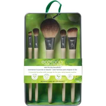 EcoTools Daily Defined Eye Makeup Brush Kit, Travel Friendly, Versatile Eye Makeup Looks, Convenient...