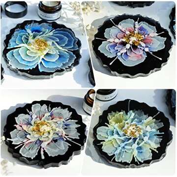 LET'S RESIN Geode Coaster Molds for Creative Crafts