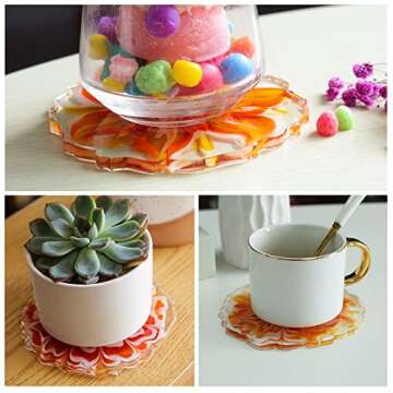 LET'S RESIN Geode Coaster Molds for Creative Crafts