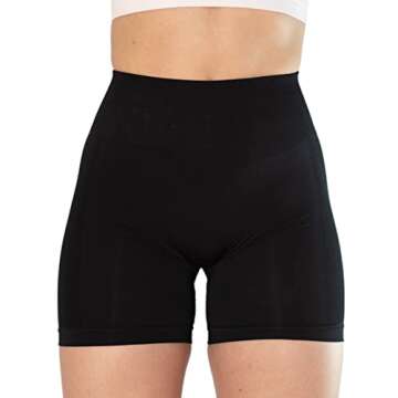 AUROLA Intensify V2.0 Women's Workout Shorts Athletic Running Shorts, Seamless High Waist Sport Gym Yoga Shorts 3.6 Black