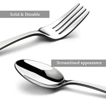 HaWare 40-Piece Heavy Silverware Set, Premium Grade Stainless Steel Flatware Cutlery Set, Modern and Elegant Design for Home| Restaurant| Wedding, Mirror Polished and Dishwasher Safe(Raindrop)