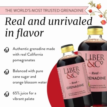 Liber & Co. Real Grenadine Premium Cocktail Syrup