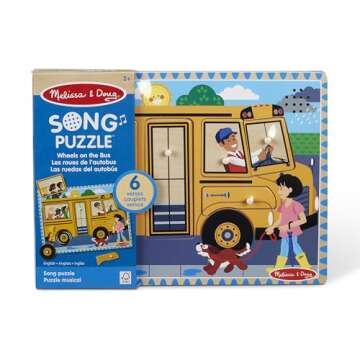 Melissa & Doug Wheels on the Bus Sound Puzzle for Kids