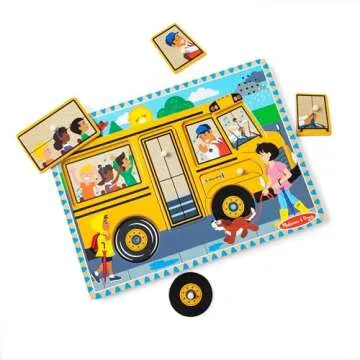 Melissa & Doug Wheels on the Bus Sound Puzzle for Kids