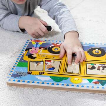 Melissa & Doug Wheels on the Bus Sound Puzzle for Kids