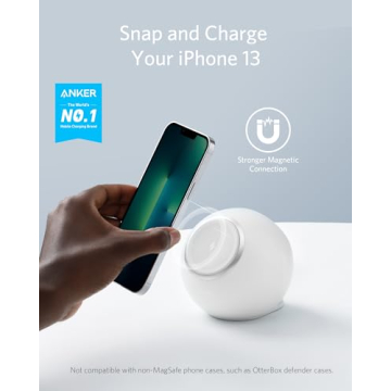 Anker 637 Magnetic Charging Station (MagGo) - Versatile 8-in-1 Power Strip, Desktop Accessory with 3 AC, 2 USB A, 2 USB C, Max 65W for Fast Charging, Compact Size for Easy Portability