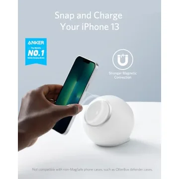 Anker 637 Magnetic Charging Station (MagGo) - Versatile 8-in-1 Power Strip, Desktop Accessory with 3 AC, 2 USB A, 2 USB C, Max 65W for Fast Charging, Compact Size for Easy Portability