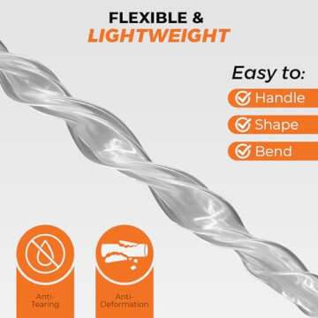 Proper Pour - Clear Vinyl Plastic Tubing - Food-Grade & Flexible PVC Tube for Beer Line, Kegerator Accessories, Wine, Aquarium & Water Hose, Fuel Line, Drip Irrigation & More, 3/8" ID 1/2" OD, 25 Ft.