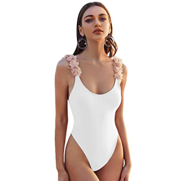 Stylish WDIRARA Floral One Piece Swimsuit for Summer Fun