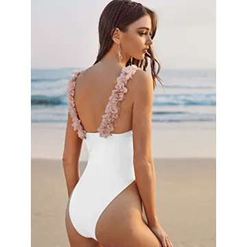 Stylish WDIRARA Floral One Piece Swimsuit for Summer Fun