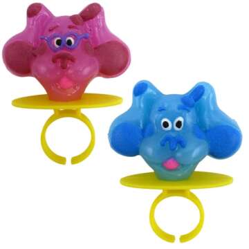Imaginings 3 Blues Clues Lollipop Rings Birthday Decorations, Individually Wrapped Candy Party Favors Multi 8.46 Ounces
