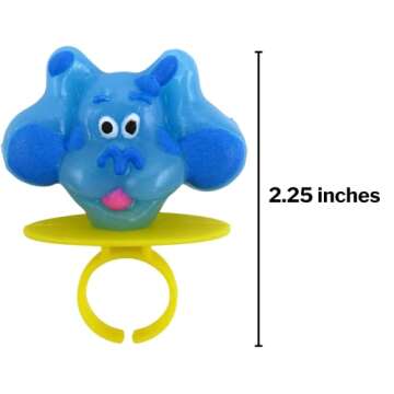 Imaginings 3 Blues Clues Lollipop Rings Birthday Decorations, Individually Wrapped Candy Party Favors Multi 8.46 Ounces