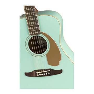Fender Malibu Player Acoustic Electric Guitar, Aqua Splash, Walnut Fingerboard