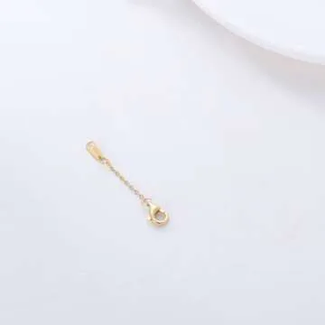 14k Real Gold Necklace Bracelet Extender Chain - Durable Gold Adjustable Extender