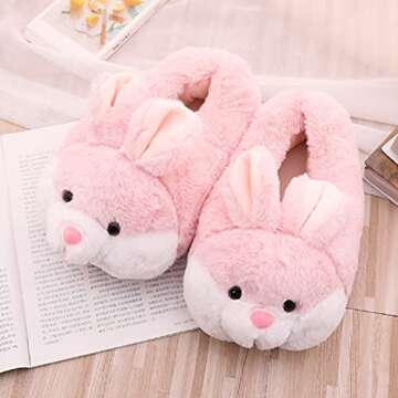 HANDKEI Bunny Slippers for Indoor & Outdoor Comfort