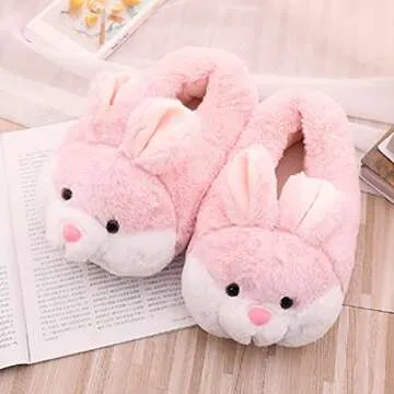 HANDKEI Bunny Slippers for Indoor & Outdoor Comfort