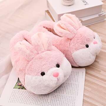 HANDKEI Bunny Slippers for Indoor & Outdoor Comfort