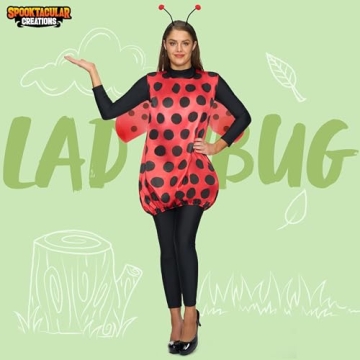 Charming Ladybug Costume for Women Ideal for Halloween