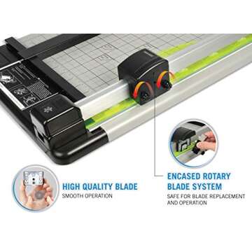 Carl 12210 Heavy-Duty Paper Trimmer - Eco-Friendly 12-Inch Cutter