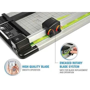 Carl 12210 Heavy-Duty Paper Trimmer - Eco-Friendly 12-Inch Cutter