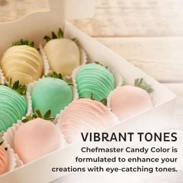 Chefmaster Pink Candy Color | True-Tone Shades | Oil-Based | Professional-Grade Dye | Chocolate, Str...