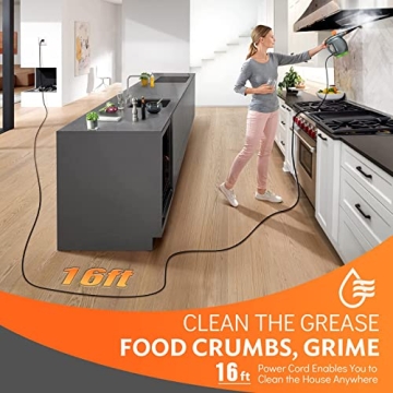 1250W Powerful Handheld Steam Cleaner for Deep Cleaning