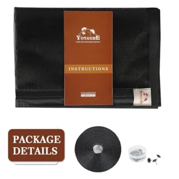 Yotache Fiberglass Magnetic Screen Door for Simple Bug Control