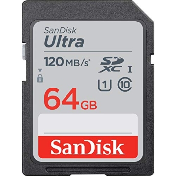 SanDisk 64GB Ultra SDXC UHS-I Memory Card - 120MB/s, C10, U1, Full HD, SD Card - SDSDUN4-064G-GN6IN ...