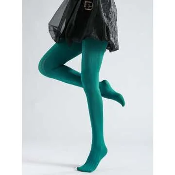 Sahabowi Hearts Vertical Jacquard Tights for Women