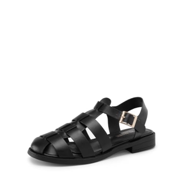 DREAM PAIRS Fisherman Gladiator Flat Sandals for Women