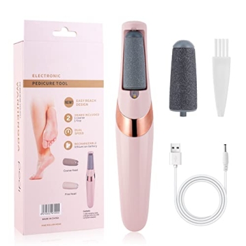 AOOWU USB Rechargeable Electric Foot File for Smooth Feet