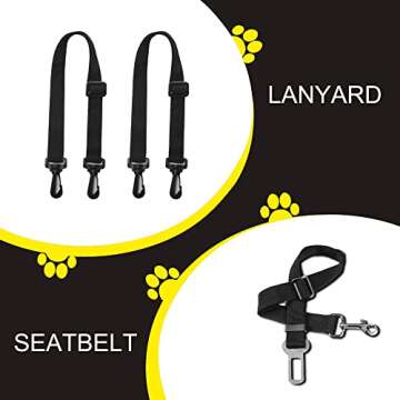 Femuar Dog Car Seat Cover - Waterproof, Nonslip