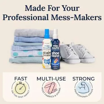 Miss Mouth's Messy Eater Stain Treater and Messy Steppers Shoe Cleaner Starter Pack