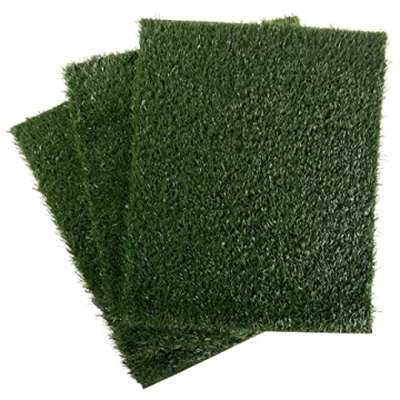 PETMAKER Set of 3 Grass Puppy Pads for Convenient Indoor Potty Training