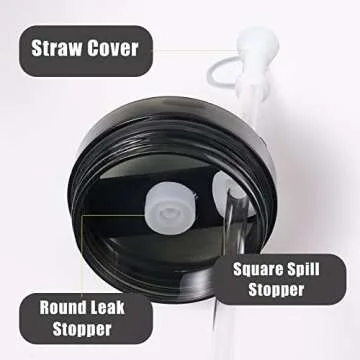 Silicone Spill Proof Stopper Set - 6 pcs for Stanley Tumblers