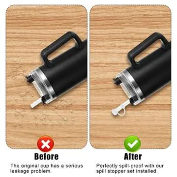 Silicone Spill Proof Stopper Set for Tumbler - 6 pcs with Straw Covers