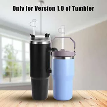 Silicone Spill Proof Stopper Set for Tumbler - 6 pcs with Straw Covers