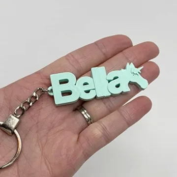 Custom Personalised Keyrings for Kids, Unique Name Tags