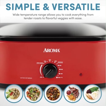 AROMA 18Qt. Roaster Oven for Perfect Holiday Cooking