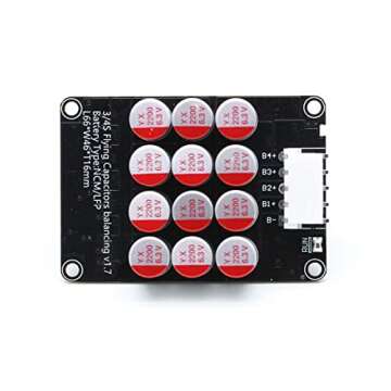 3S 4S 12V 5A Battery Active Equalizer BMS Balancer Lipo Li-ion LFP LiFePO4 Lithium Battery Balance Active Energy Transfer Equalization Module Faster Whole Group Capacitor Balancer PCB
