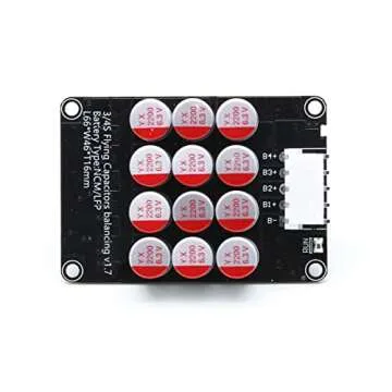 3S 4S 12V 5A Battery Active Equalizer BMS Balancer Lipo Li-ion LFP LiFePO4 Lithium Battery Balance Active Energy Transfer Equalization Module Faster Whole Group Capacitor Balancer PCB