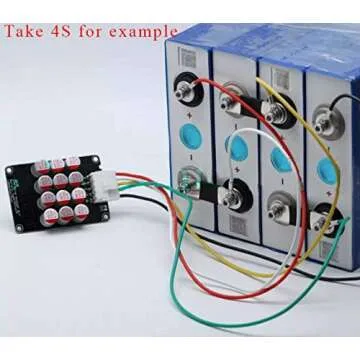 3S 4S 12V 5A Battery Active Equalizer BMS Balancer Lipo Li-ion LFP LiFePO4 Lithium Battery Balance Active Energy Transfer Equalization Module Faster Whole Group Capacitor Balancer PCB