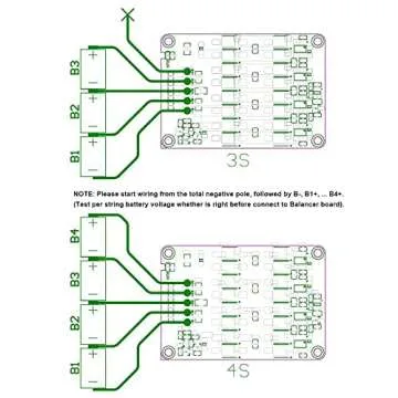 3S 4S 12V 5A Battery Active Equalizer BMS Balancer Lipo Li-ion LFP LiFePO4 Lithium Battery Balance Active Energy Transfer Equalization Module Faster Whole Group Capacitor Balancer PCB